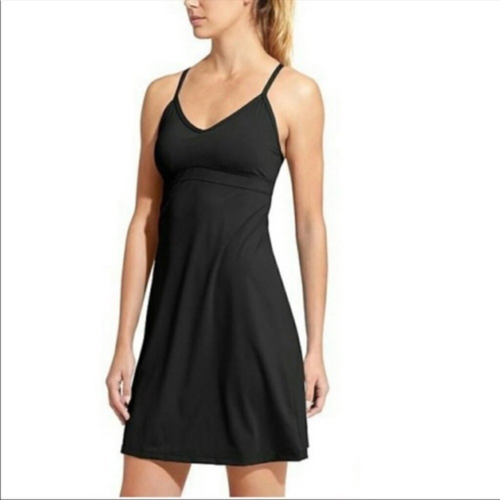 NWOT Athleta Shorebreak black dress, XS